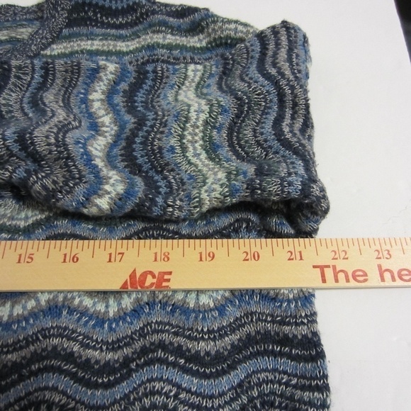 J.Jill sweater women’s M Chevron Knit Crew Neck Side Slit Pullover Tunic - Picture 9 of 13